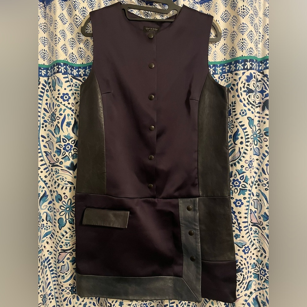 rag & bone navy and black mini dress - Picture 2 of 6